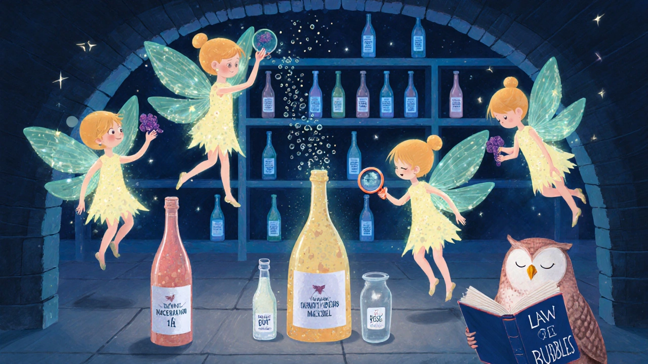 Волшебные дрожжевые феи танцуют в погребе, превращая сахар в пузырьки, бутылки с этикетками светятся.