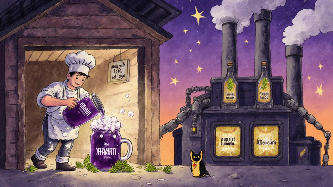 Маленький пивовар в гараже варит пиво, пока рядом завод выпускает одинаковые бутылки.